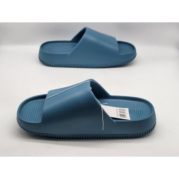 Nike Calm Slide Shoes Mens Size 10 Smokey Blue Slip On Rubber Sandals FD4116 005 main image 4